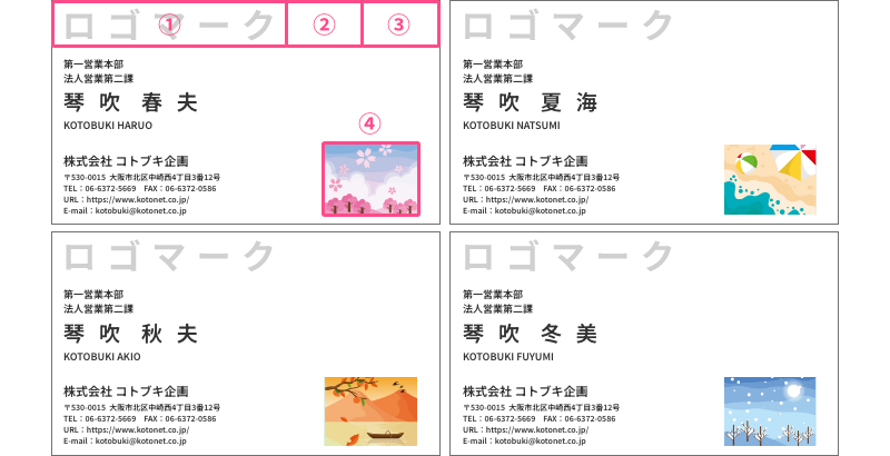 選択イメージを表示